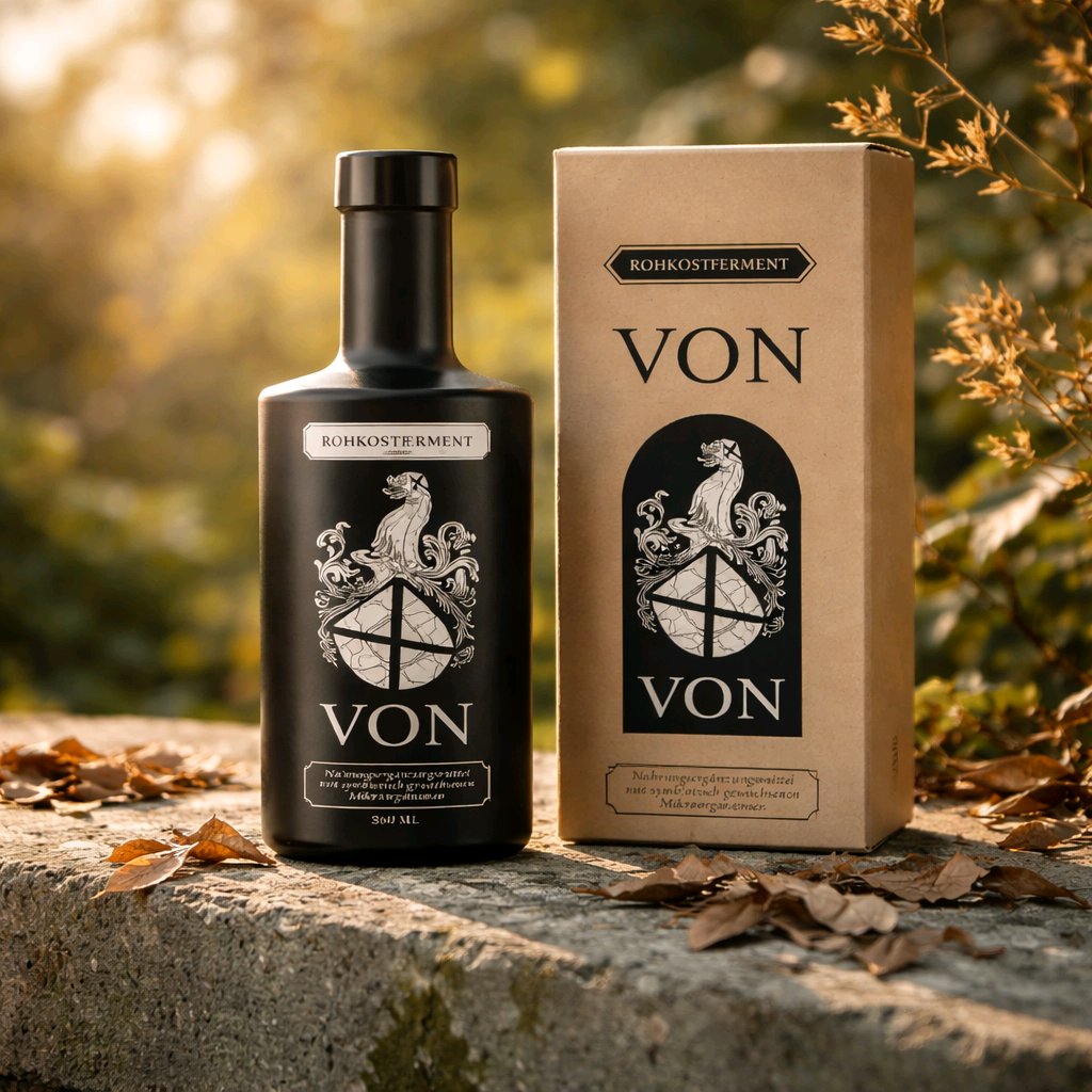 VON Platin- das exklusive Flüssigferment mit lebenden Bakterienkulturen, Vitaminen und Mineralstoffen