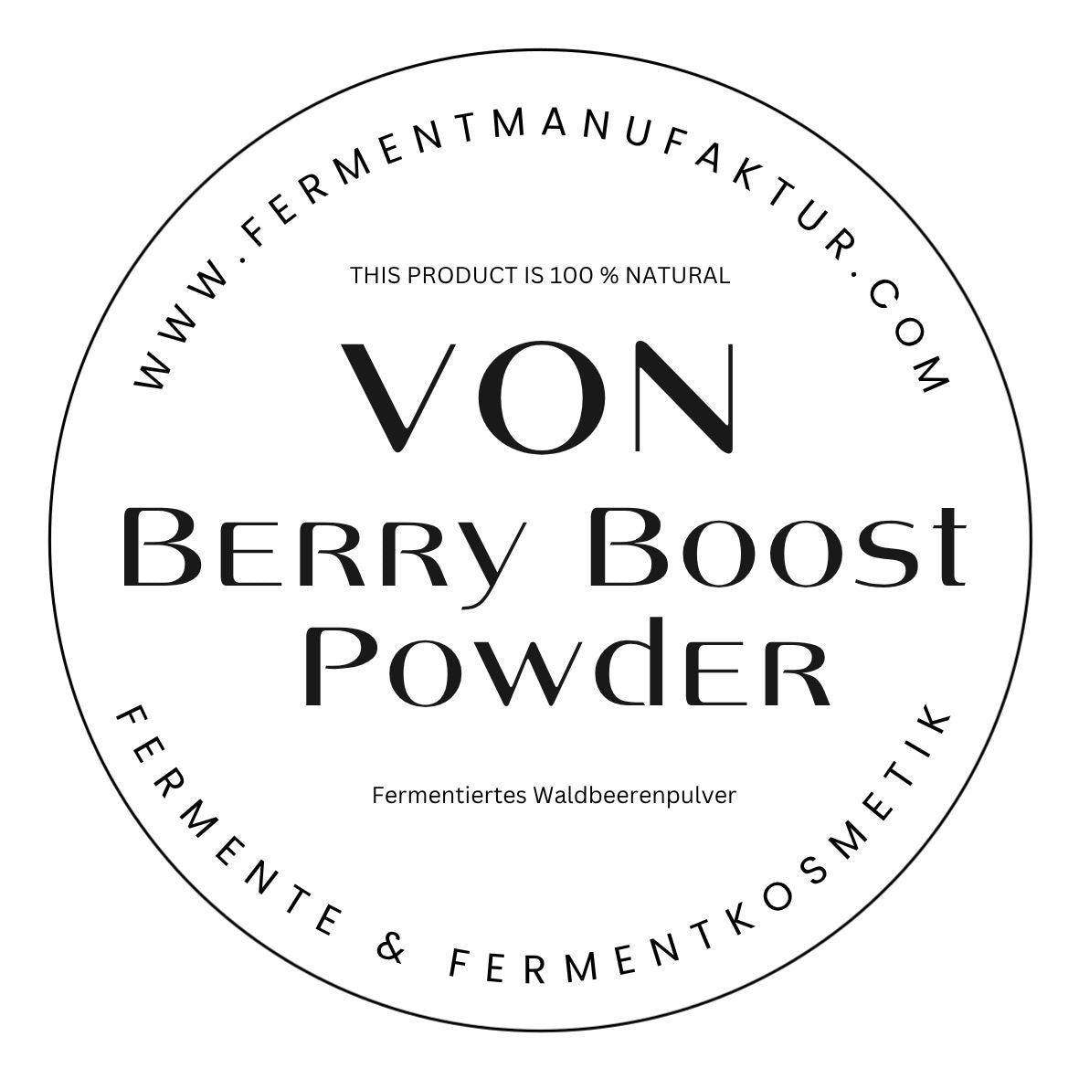 VON Berry Boost Powder- fermentierte Waldbeeren und Kräuter in Pulverform
